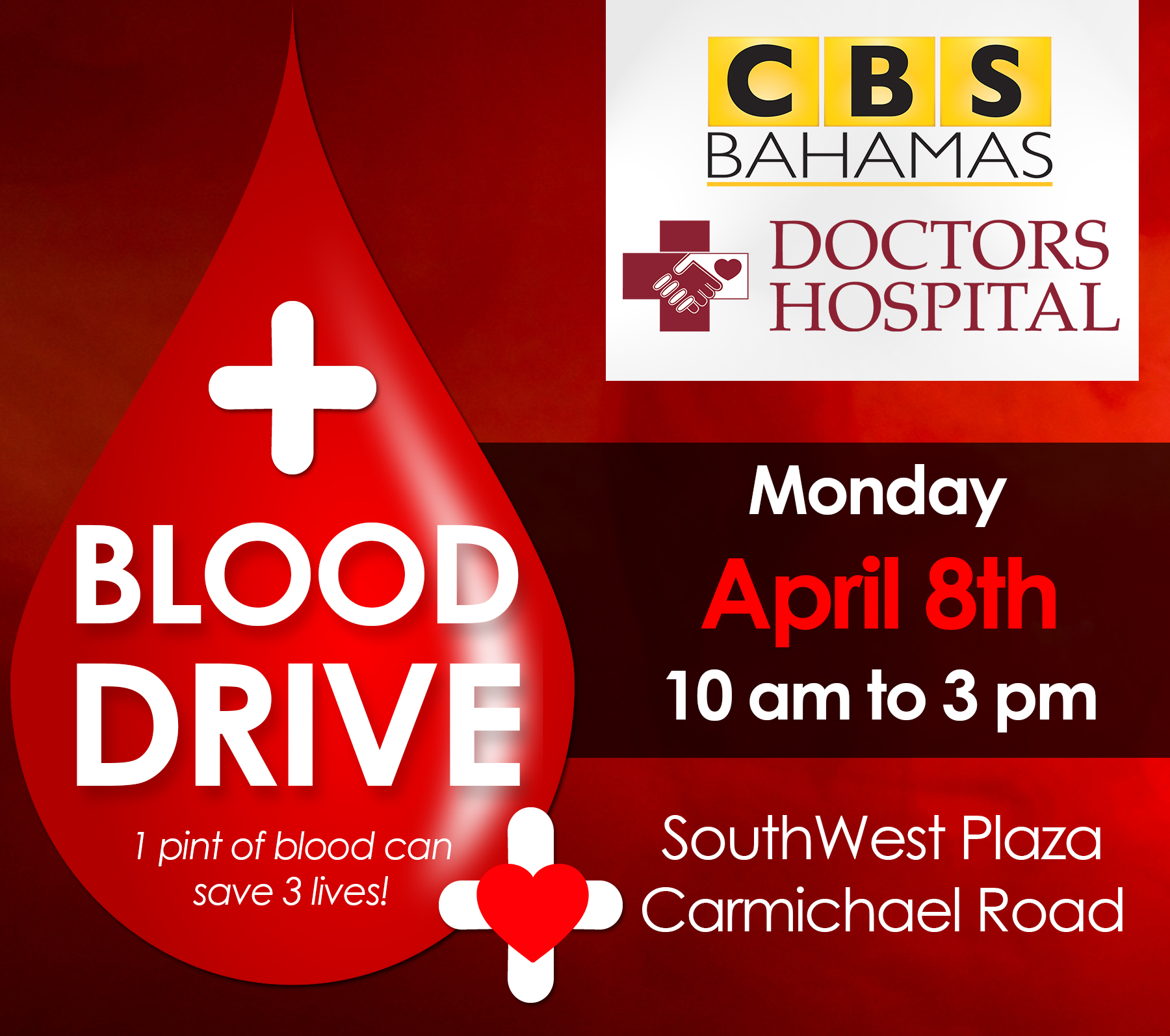 CBS Bahamas & Doctor's Hospital Team Up For Another Successful Blood Drive! | CBS Bahamas Blog